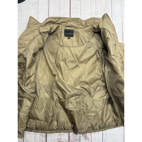 Weatherproof Quilted Jacket Women's 1X Hooded Vintage Khaki Full Zip NWT - Picture 6 of 11